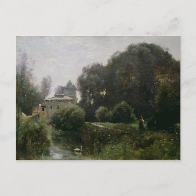 Postal Recuerdo de la Villa Borghese, 1855 (Anverso)