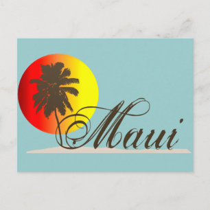 Postal Recuerdo de Maui Hawaii