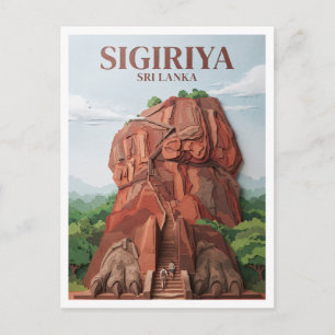 Postal Recuerdo de Sigiriya Sri Lanka
