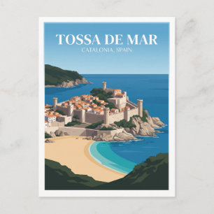 Postal Recuerdo de Tossa de Mar España