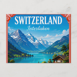 Postal 🏔️ Recuerdo de vacaciones alpinas en Interlaken S