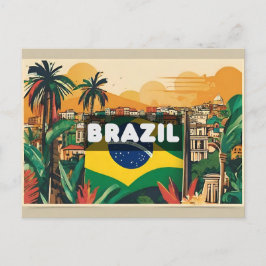 Postal Recuerdo de Vacaciones de Viaje a Brasil