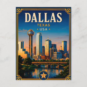Postal ⭐ Recuerdo de vacaciones en Dallas Texas