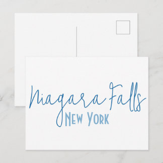 Postal Recuerdo de viaje a Niagara Falls, Nueva York