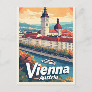Postal Recuerdo de viaje a Viena, Austria para recuerdos 