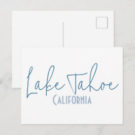 Postal Recuerdo de viaje al lago Tahoe, California