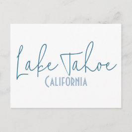 Postal Recuerdo de viaje al lago Tahoe, California
