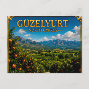 Postal Recuerdo de viaje al valle verde de Guzelyurt en e