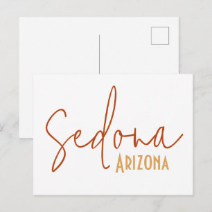 Postal Recuerdo de viaje de Sedona Arizona
