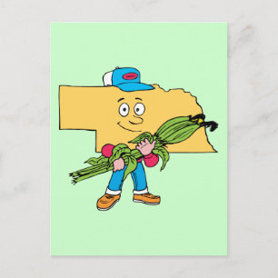 Postal Recuerdo de viaje vintage de maíz de Nebraska NE