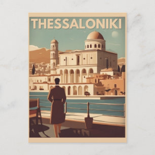 Postal Recuerdo de vocación de la ciudad de Tesalónica Gr