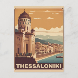 Postal Recuerdo de vocación de la ciudad de Tesalónica Gr