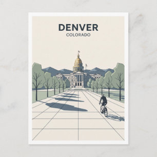 Postal Recuerdo del Capitolio del Estado de Colorado Denv