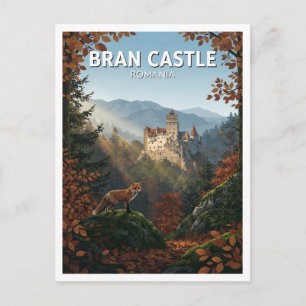 Postal Recuerdo del Castillo de Bran Rumania