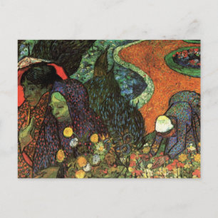 Postal Recuerdo del jardín en Etten de Vincent van Gogh