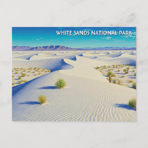 Postal Recuerdo del Parque Nacional White Sands