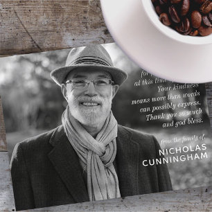 Postal Recuerdo Elegante Moderno Personalizado con Foto y