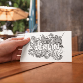 Postal Recuerdo histórico de Berlín Alemania