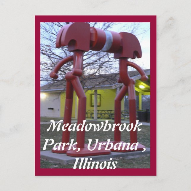 Postal Recuerdo o Urbana IL (Anverso)