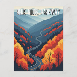 Postal Recuerdo vintage de la Blue Ridge Parkway