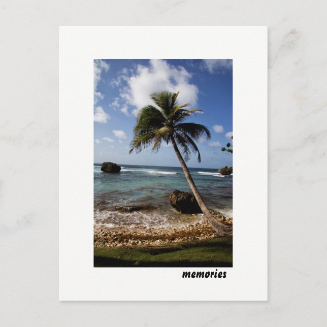Postal Recuerdos de Bathsheba en Barbados (Anverso)