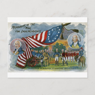 Postal Recuerdos de la guerra por la independencia