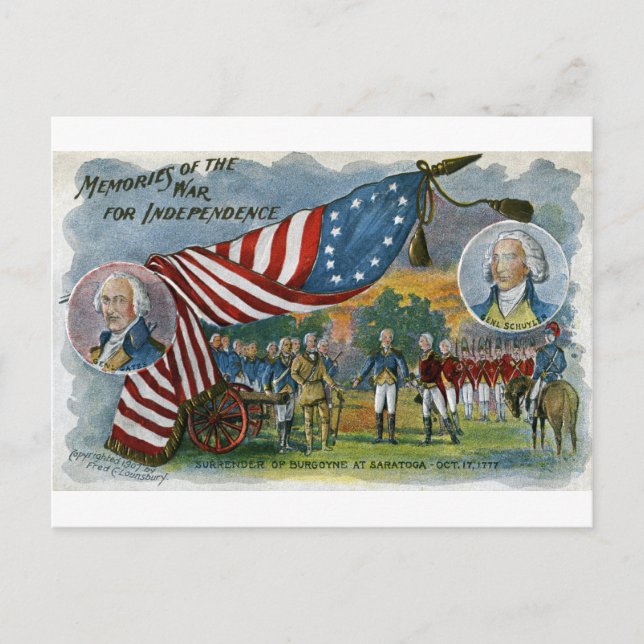 Postal Recuerdos de la guerra por la independencia (Anverso)