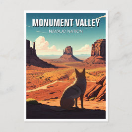 Postal Recuerdos de la Nación Navajo del Valle del Monume