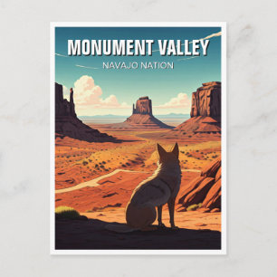Postal Recuerdos de la Nación Navajo del Valle del Monume