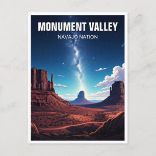 Postal Recuerdos de la Nación Navajo del Valle del Monume
