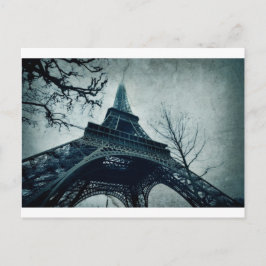 Postal recuerdos de la torre Eiffel