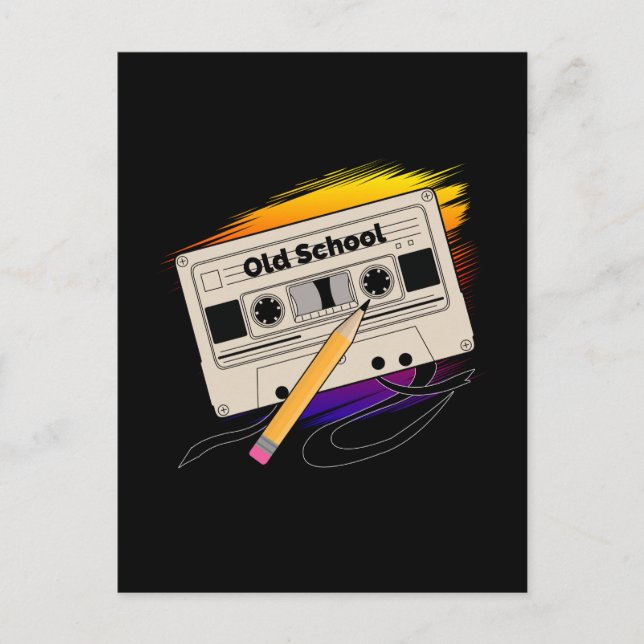 Postal Recuerdos de la vieja escuela (Anverso)