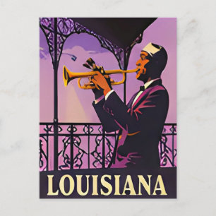 Postal 🎷 Recuerdos de una noche de jazz de Nueva Orleans