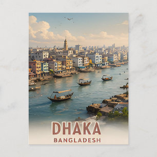 Postal ✈️ Recuerdos de viaje a Dhaka, Bangladesh 🌆