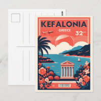 recuerdos de viaje de kefalonia gracia vintage
