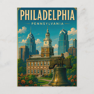 Postal Recuerdos de viaje por la histórica Filadelfia