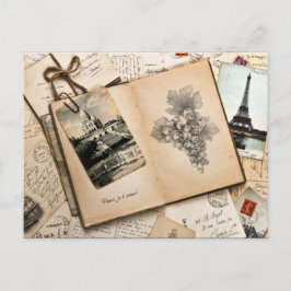 Postal Recuerdos de Viajes de la Vieja París Francia
