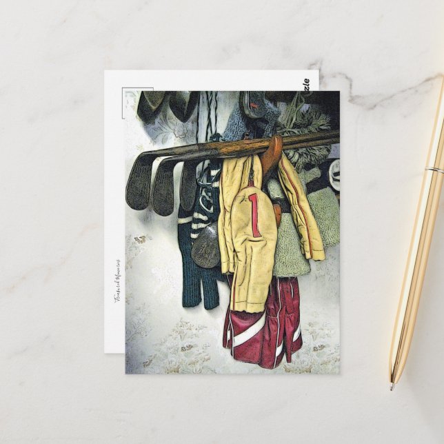 Postal Recuerdos tesoros Arte ilustrado  (Anverso/Reverso In Situ)