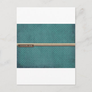 Postal Recuerdos VERDES DE LIBRO DE BRAZOS