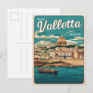 Postal Recuerdos y regalos de viaje de Valletta, Malta vi