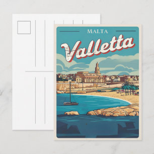 Postal Recuerdos y regalos de viaje de Valletta, Malta vi