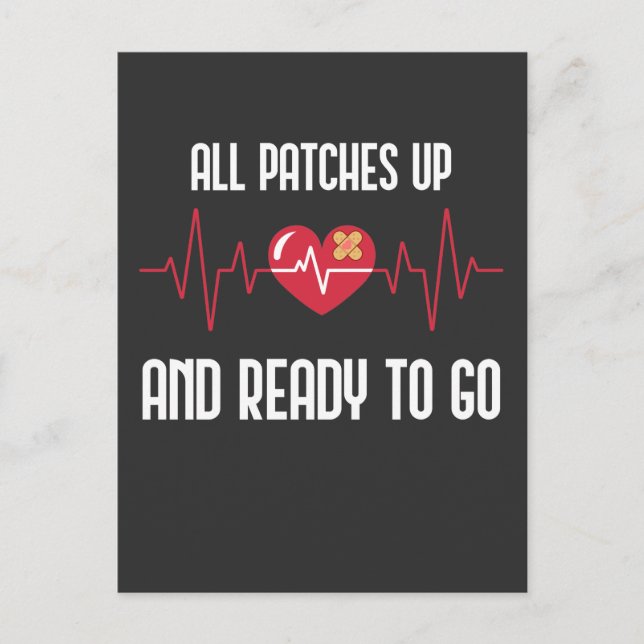 Postal Recuperación de cirugía de derivación cardíaca des (Anverso)