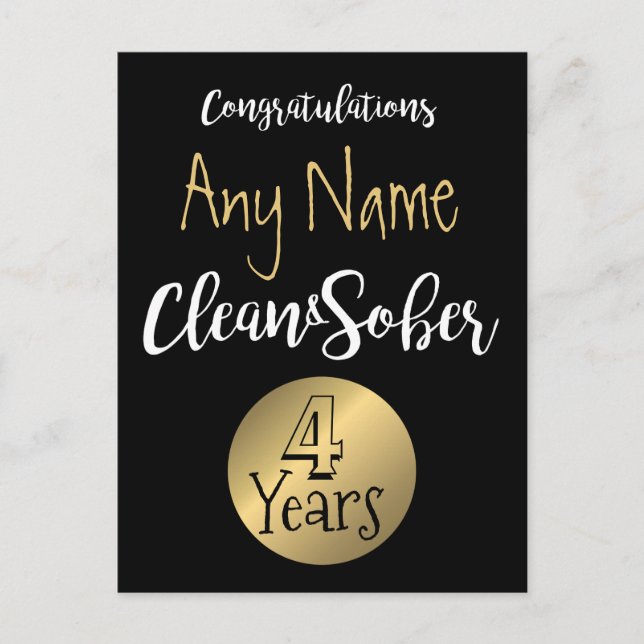 Postal Recuperación NA personalizable Elija cualquier tie (Anverso)