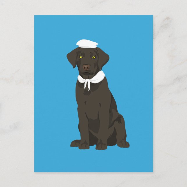 Postal ¿Recuperará El Labrador Marrón? (Anverso)