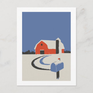Postal Red Barn