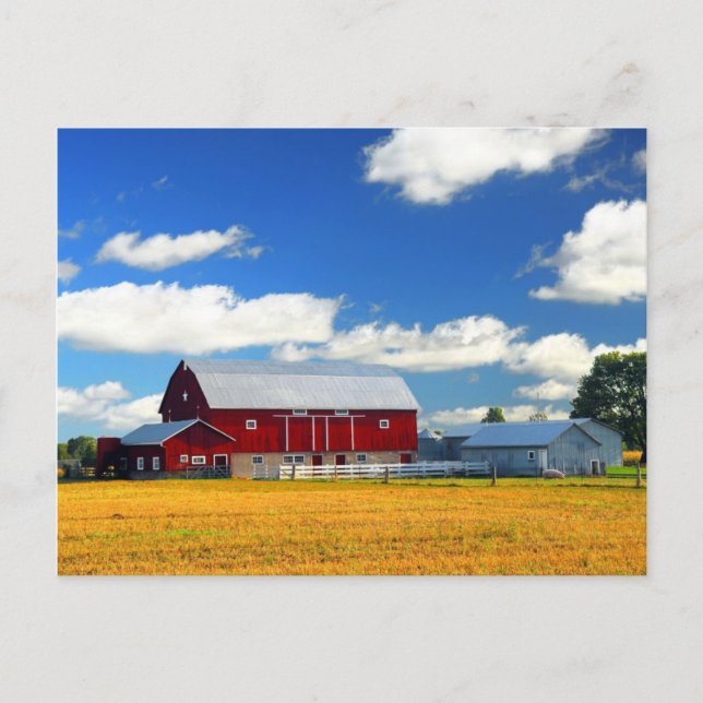 Postal Red Barn (Anverso)