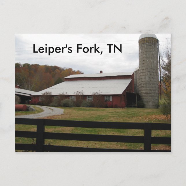 Postal Red Barn of Leiper's Fork (Anverso)