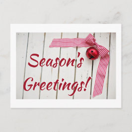 Postal Red Bell Red Gingham Ribbon