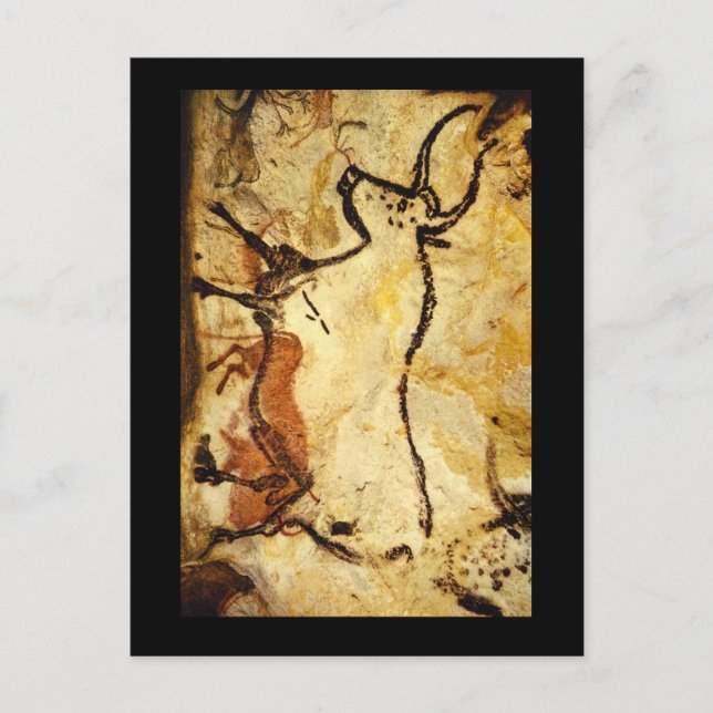 Postal Red Bull', Lascaux, Dordogne_Art de la antigüedad (Anverso)