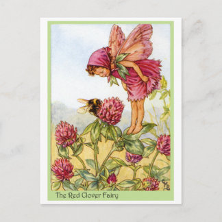 Postal Red Clover Fairy